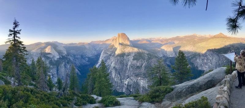 View from Glacier Point, July 4, 2019