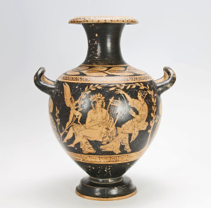 Apulia Hydria depicting Phaon and the women of Lesbos. Offered on eBay in October, 2015.